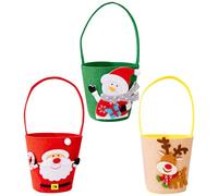Bolsas de regalo para : bolsas de bocadillos navideños, paquetes de galletas de 3 paquetes, contenedores de caramelos | Bolsas de festival de invierno para niños Colección de Cr