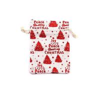 Bolsas de tela con cordón 10 unids/lote bolsas de algodón de Navidad 10x14 13x18cm muslin Candy Gifts joyas bolsas de embalaje bolsas de regalo con cordón bolsa de regalo y bolsa de yute bolsas de