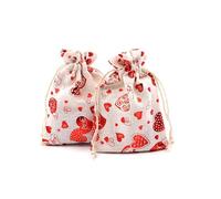 Bolsas de tela con cordón 10 unids/lote bolsas de algodón de Navidad 10x14 13x18cm muslin Candy Gifts joyas bolsas de embalaje bolsas de regalo con cordón bolsa de regalo y bolsa de yute bolsas de