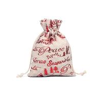 Bolsas de tela con cordón 10 unids/lote bolsas de algodón de Navidad 10x14 13x18cm muslin Candy Gifts joyas bolsas de embalaje bolsas de regalo con cordón bolsa de regalo y bolsa de yute bolsas de