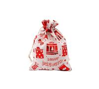 Bolsas de tela con cordón 10 unids/lote bolsas de algodón de Navidad 10x14 13x18cm muslin Candy Gifts joyas bolsas de embalaje bolsas de regalo con cordón bolsa de regalo y bolsa de yute bolsas de