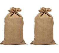 Bolsas de yute naturales, set de 2, dimensiones 55 x 2 x 95 cm