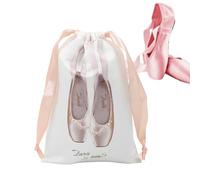 Bolsas de zapatos | Bolsa para zapatos de baile con cordón - de satén lavable para bailarinas regalo mujeres y celebraciones, champán, riferimento alla descrizione, Consulte la descripción