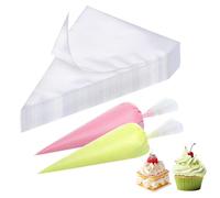 Bolsas desechables para repostería, 100 unidades, 54 x 29 cm, antideslizantes, para tartas y galletas