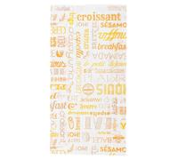 Bolsas para croissants, celulosa, 7 x 26 cm, 500 unidades, color blanco