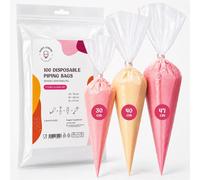 Bolsas para jeringas desechables, 100 unidades, 30/40/47 cm, de LDPE, color blanco