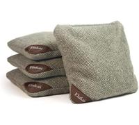 Bolsas para juego de cornhole, aptas para todo tipo de clima, de un solo lado, con estampado de espiga, tamaño y peso estándar, juego de 4 unidades, 15,2 x 15,2 cm