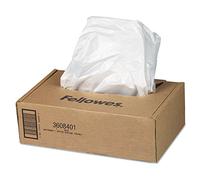 Bolsas para Residuos de Destructoras Fellowes 15 galones (15,8 gal), paquete de 50 bolsas resistentes y transparentes para destructoras AutoMax 300C/300CL y 500C/500CL