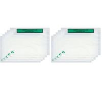 Bolsas Portadocumentos de Papel Transparente para Enviar Paquetes con Autocierre Adhesivo Fácil y Resistente. Bolsas para Embalaje de Correo y Envíos Seguros (100 UDS, 175x135) (Paquete de 2)
