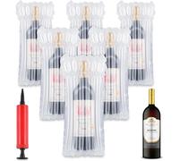 Bolsas protectoras de viaje para botellas de vino, bolsas de vino inflables para viajes con bomba reutilizable, bolsas inflables para botellas de vino con columna de aire pump only