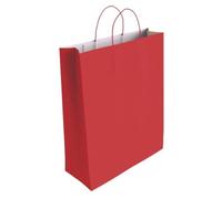 Bolsas Regalo BISMARK Kraft Rojo, 40 x 32 x 14 cm. Pack x25