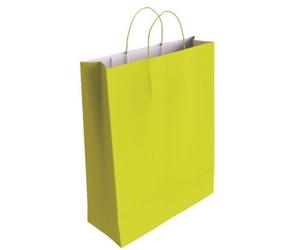Bolsas Regalo BISMARK Kraft Verde Pistacho, 32 x 24 x 10 cm. Pack x25