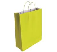 Bolsas Regalo BISMARK Kraft Verde Pistacho, 40 x 32 x 14 cm. Pack x25