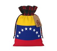 Bolsas reutilizables con cordón de regalo con diseño de bandera de Venezuela para vacaciones, cumpleaños, bodas, fiestas