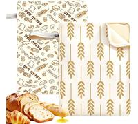 Bolsas reutilizables con cremallera, paquete de 2 unidades, 43 x 32 cm