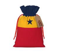 Bolsas reutilizables de lona con estampado de bandera de Venezuela, bolsas de artículos a granel, varios tamaños para todas las ocasiones