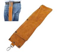 Bolsillo de almacenamiento de electrodos de soldadura, barbilla de soldadura soporte de la barra de soldadura de cuero de la varilla del reenvío del recipiente de almacenamiento