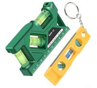 Bolsillo para nivel de burbuja magnético para mini medidor de torpedo para ángulos de 45 90 grados - Construcción de ABS a prueba de golpes con agujero para colgar clip de cinturón listo para 23 cm (2