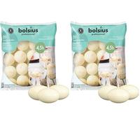 Bolsius 103632053705 - Juego de velas, 30 x 45 mm, Unscented (Paquete de 2)