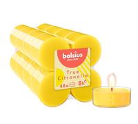 Bolsius - 48 Maxi Luces perfumadas - Citronella - Luces de cera