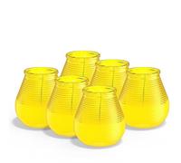 Bolsius - Citronela - Vela de patio - Exterior - Perfumada - Amarillo - 40 horas de combustión - unidades 6