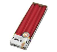Bolsius Conica 245/24 Pack 4 Velas Rojas