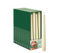 Bolsius Essentials - Velas de punta lisa - Plata Metálica - 24,5 cm - 32 unidades - Velas decorativas - Sin aceite de palma