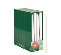 Bolsius Essentials - Velas lisas de punta - blanca - 24,5 cm - 32 unidades - Velas decorativas - Sin aceite de palma