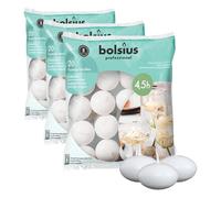 Bolsius Floating candles - Velas flotantes, blanco, 4.5cm (L) x 4.5cm (W) x 3cm (H), 20 unidades (Paquete de 3)
