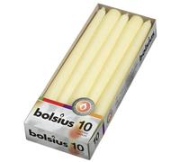 Bolsius Ivyline 103600352205 - Velas cónicas para cenas, Color Marfil