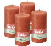 Bolsius - Luz rústica - Naranja - 13cm - 4 Piezas - Halloween