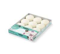 Bolsius - Velas flotantes Maxi - Marfil - 12 piezas en una caja - Ø 7,6 cm - Tiempo de combustión 8 horas - Sin fragancia - Cera de parafina - Vela flotante XL - Varias ocasiones - sin aceite de palme
