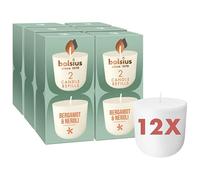 Bolsius - Recambio CleanLight - Bergamota y Neroli - Vela recargable - 12 piezas - Solo recargas - Contiene cera vegetal natural - Sin aceite de palma