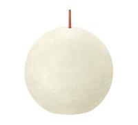 BOLSIUS Vela de bola rústica suave y perla 8 cm