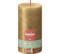 Bolsius Vela metálica con brillo rústico 130 mm x 68 mm (dorado)