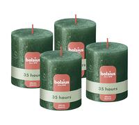 Bolsius - vela rústica - verde - 8 cm - metálico - 35 horas - Velas decorativas - Sin aceite de palma