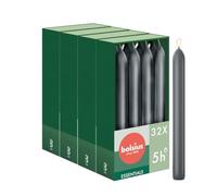 Bolsius - Velas de cena lisas - 17 cm - 32 piezas - Rojo Burdeos - Velas decorativas - sin aceite de palma