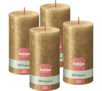 Bolsius - Velas rústicas de pilar - 60 Ore - 13 x 7 cm - Pack 4 - No gotean - Velas no perfumadas