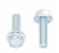 Bolt Tornillo de brida de cabeza hexagonal 10mm M6x1x20mm 10 piezas