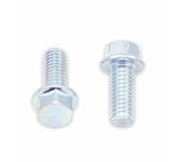 Bolt Tornillo de brida de cabeza hexagonal 8mm M6x1x14mm 10 piezas