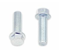 Bolt Tornillo de brida de cabeza hexagonal 8mm M6x1x20mm 10 piezas