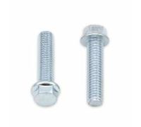 Bolt Tornillo de brida de cabeza hexagonal 8mm M6x1x25mm 10 piezas, tamaño 65 mm