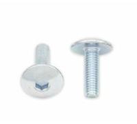 Bolt Tornillo de cabeza curva plana M5x0,80x16mm 10 piezas
