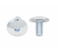 Bolt Tornillo de cabeza curva plana M6x1x12mm 10 piezas