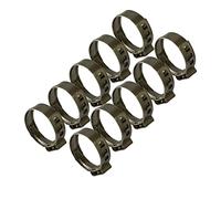 Boltza Clips de 21-24 mm, abrazaderas de manguera de oreja única de acero inoxidable 304 x10