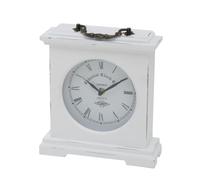 Boltze Betty 5231600 - Reloj de Mesa (Blanco, Altura 24 cm, para Interiores, analógico, Objeto Decorativo, decoración)