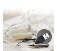 Bomba autocebante eléctrica USB para transferencia de agua, drenaje sumergible silencioso para acuarios, hidroponía y jardín doméstico con manguera (10 metros)