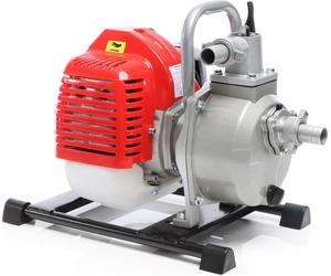 Bomba de agua a gasolina XPOtool, 1,4 kW, 8.000 l/h, altura de elevación de 30 metros, conexión de 25,4 mm (1"), bomba de jardín, bomba de motor con motor de 2 tiempos
