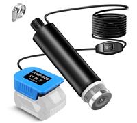 Bomba de agua con adaptador para sistema Bosch Professional 18 V, batería de litio GBA 2400L/H GPH 120 W, bombas sumergibles para jardín, jacuzzi, tanque, piscina, estanques, acuarios