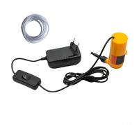 Bomba de agua de 12 V para amoladora angular, cubierta protectora, sistema de refrigeración por agua con carcasa de metal y conector extraíble para máquina de corte (con tubo de 5 m)